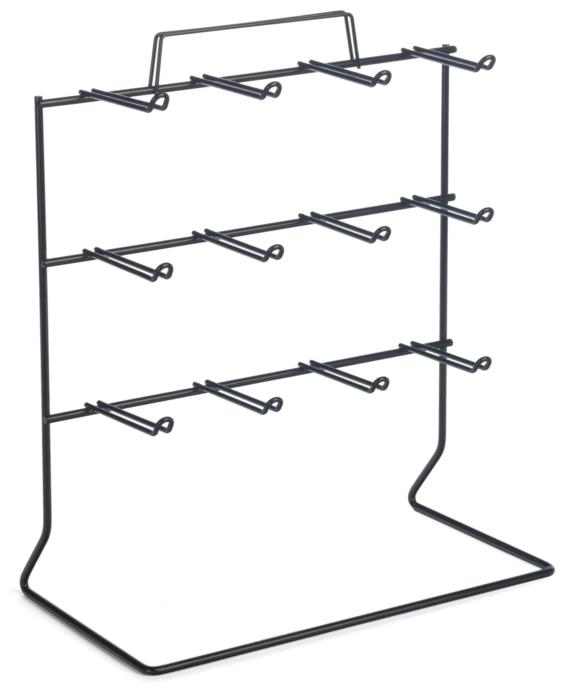 Black Countertop Peg Display for Retail Environments