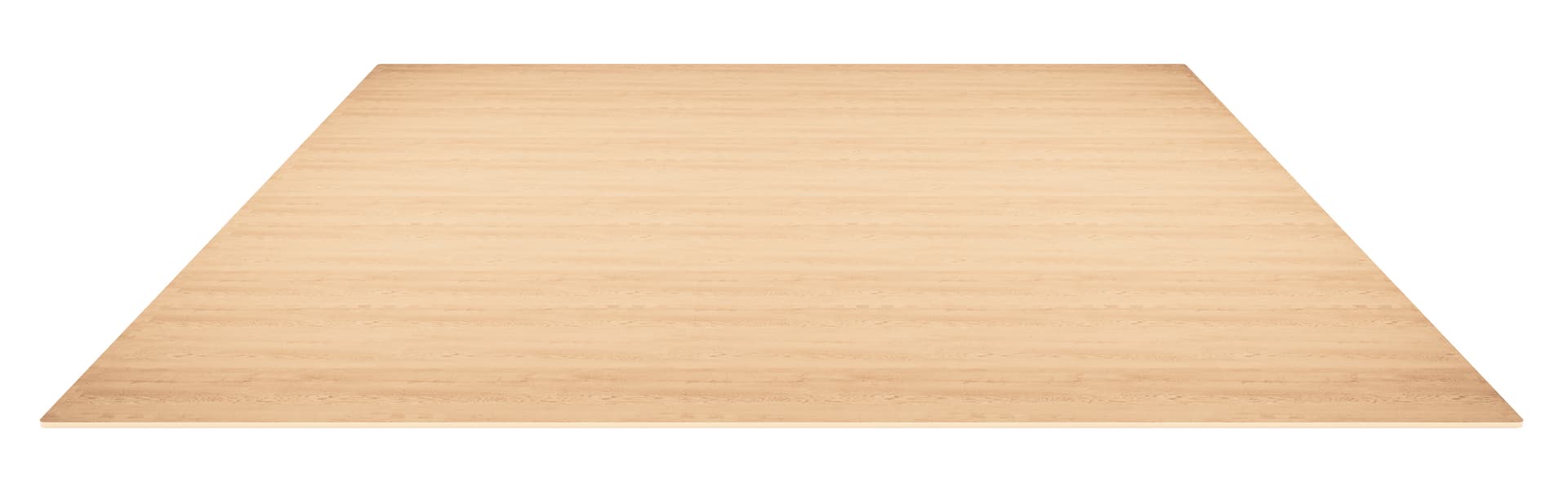 Foam wood floor tiles create a 10 by 10 flooring space