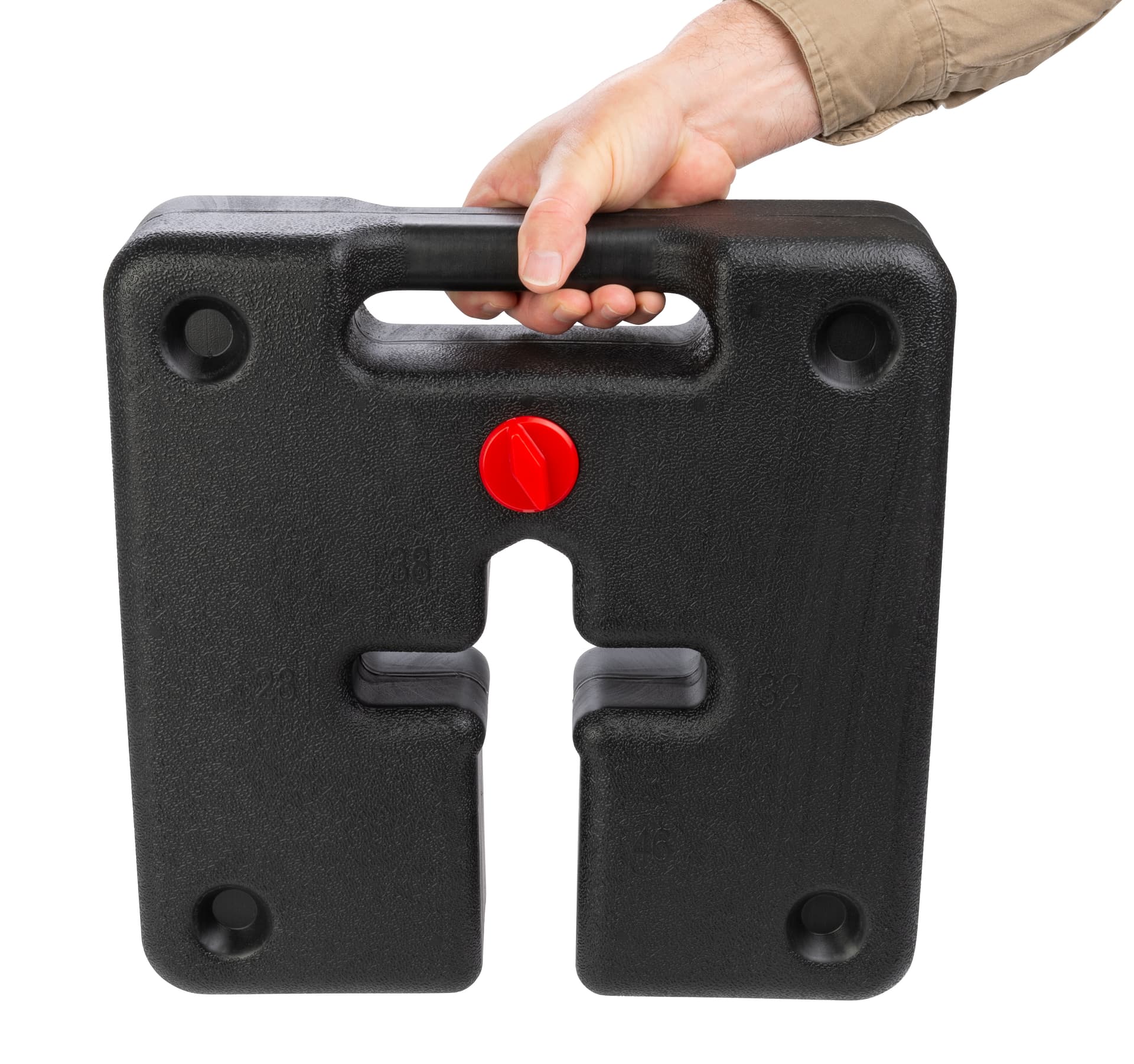 Outdoor event water weights with built in handle 