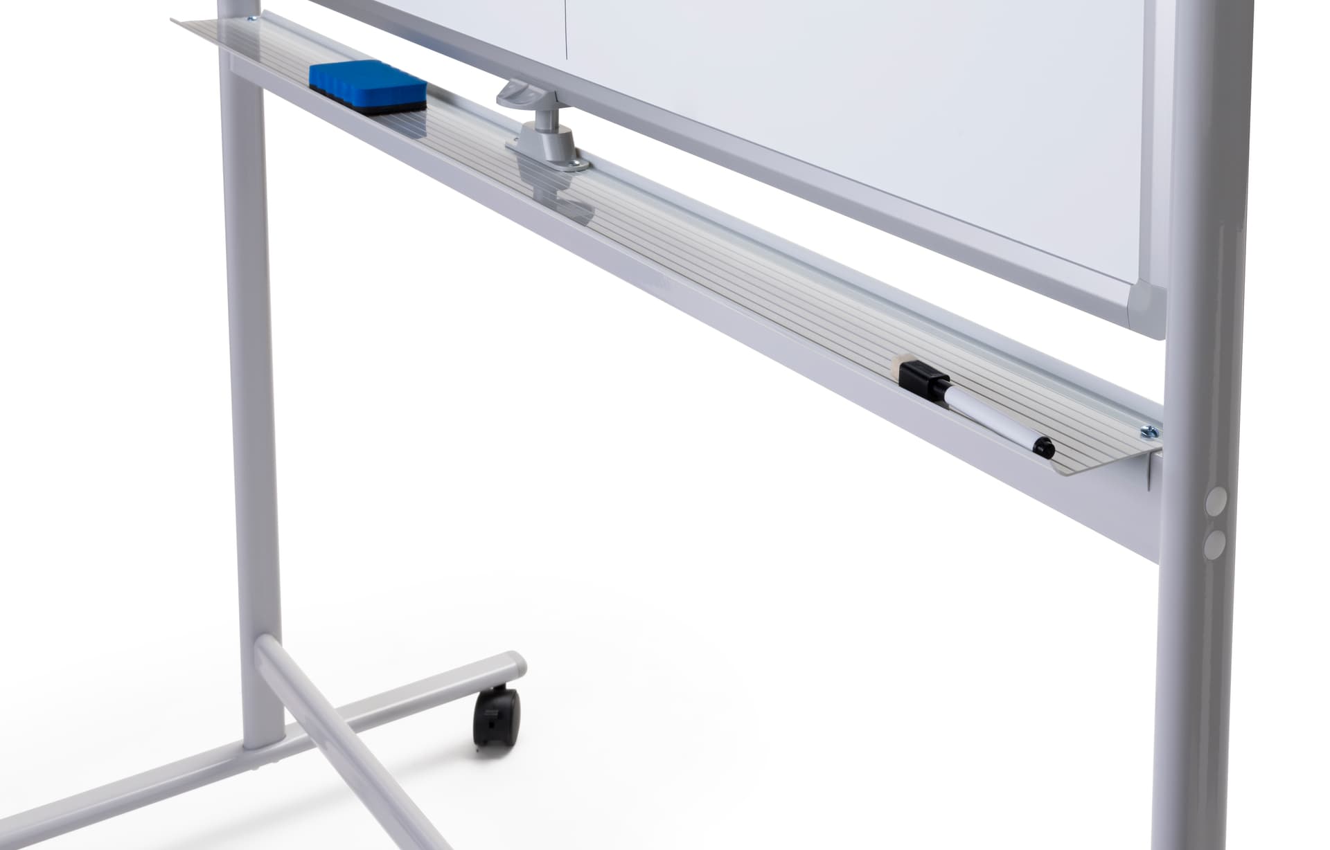 Magnetic whiteboard with marker tray