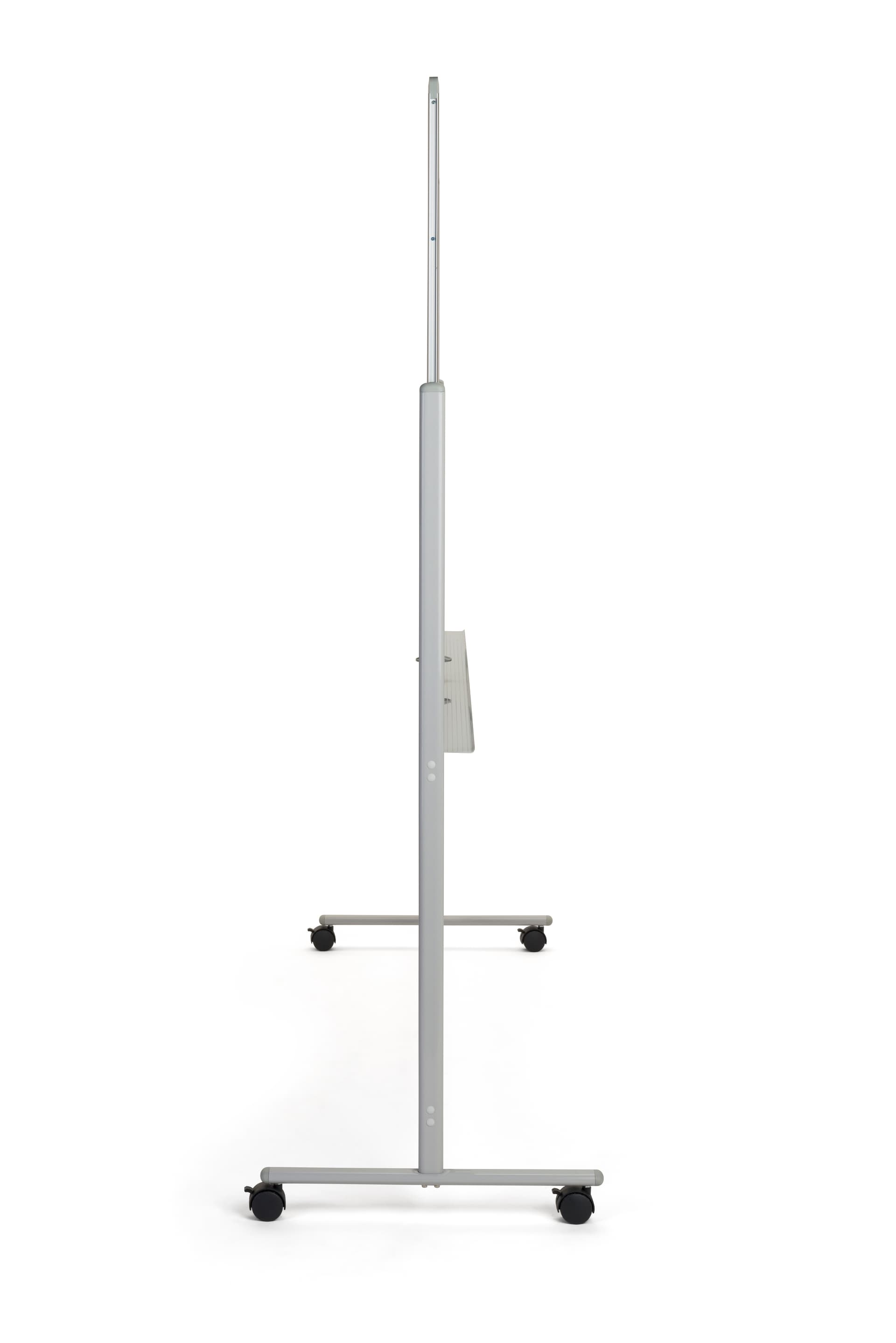 Slim-profile whiteboard with wheels