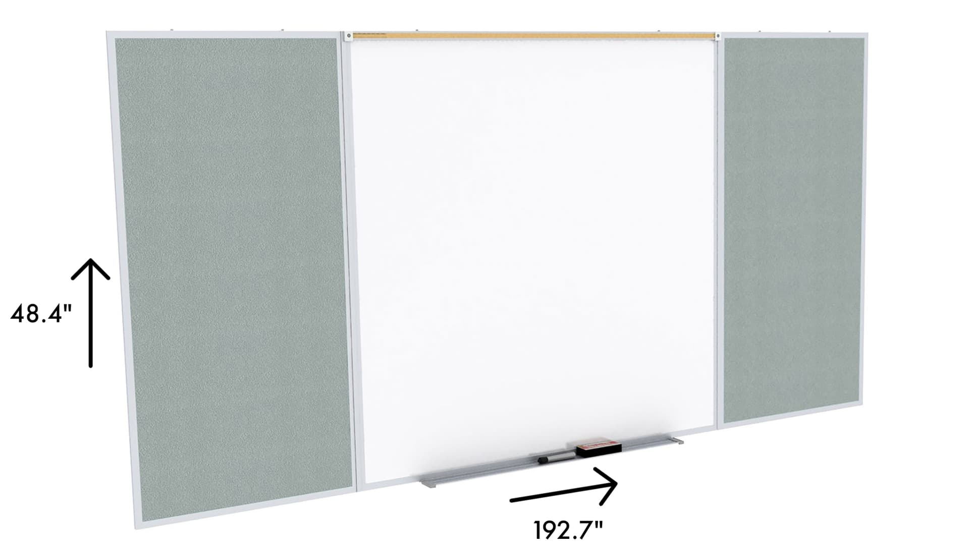 Whiteboard with tack board will add a modern touch to your office 