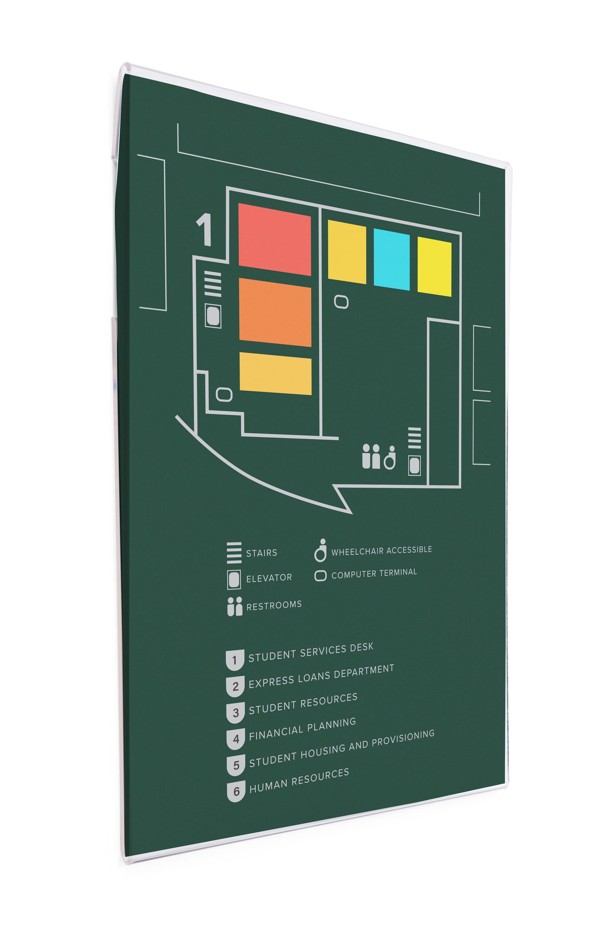 Wallmounted Sign Holder Holds 11" By 14"