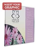 Clear recycled acrylic poster frames with low profile