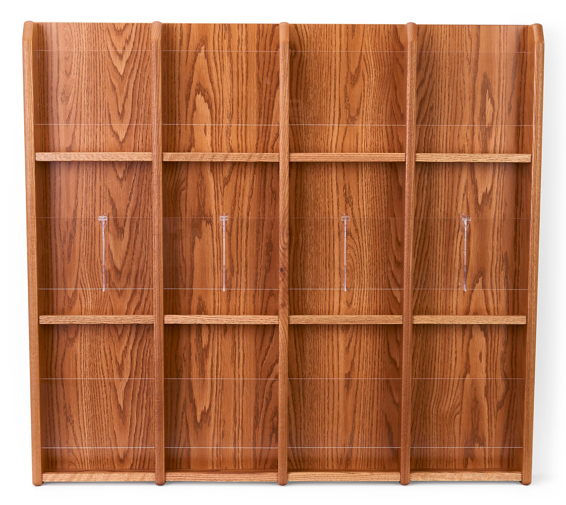 Wall mount brochure and magazine display rack can easily be mounted 