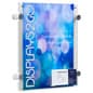 8.5" x 11" Acrylic Wall Mounted Sign Holder with Business Card Pocket - Clear