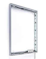 Wall mounted 24 wide x 36 tall fabric light box SEG poster frame