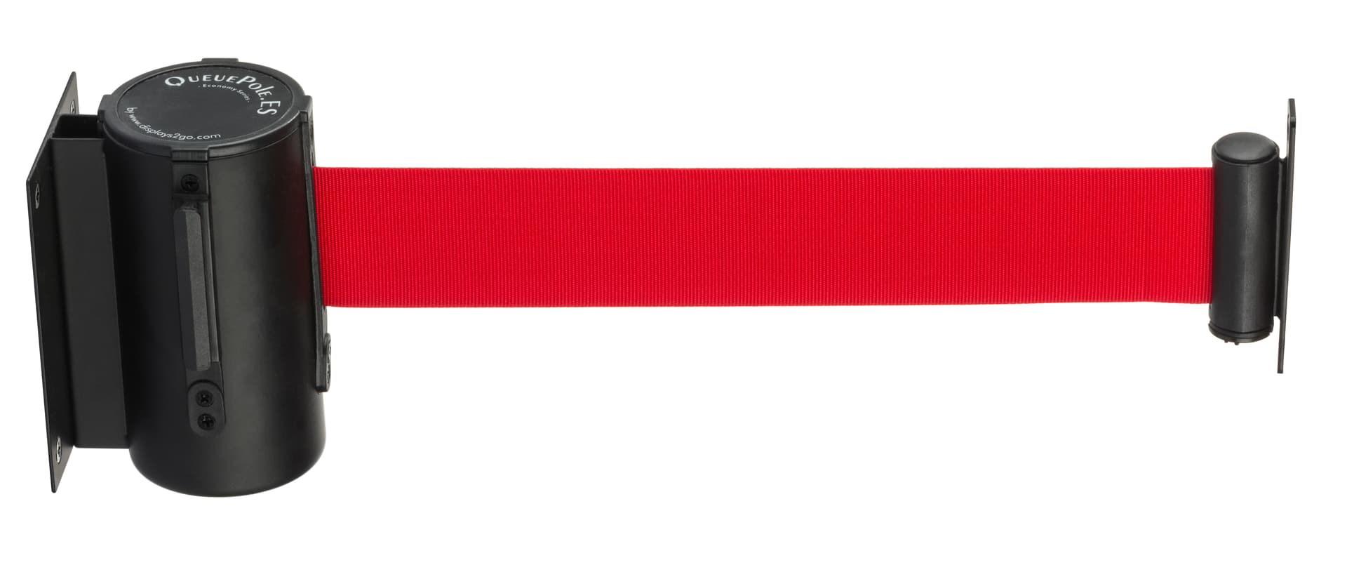 Red Band Wall Mounted Retractable Barrier