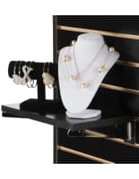 Retail 14" Black Slatwall Shelf