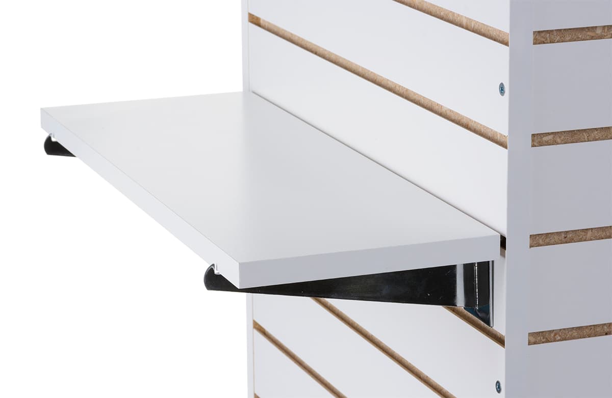 22.25" Slatwall Shelf with White Finish