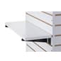 Slatwall Shelves with Brackets, Set of 4, Multiple Sizes - Multiple Colors
