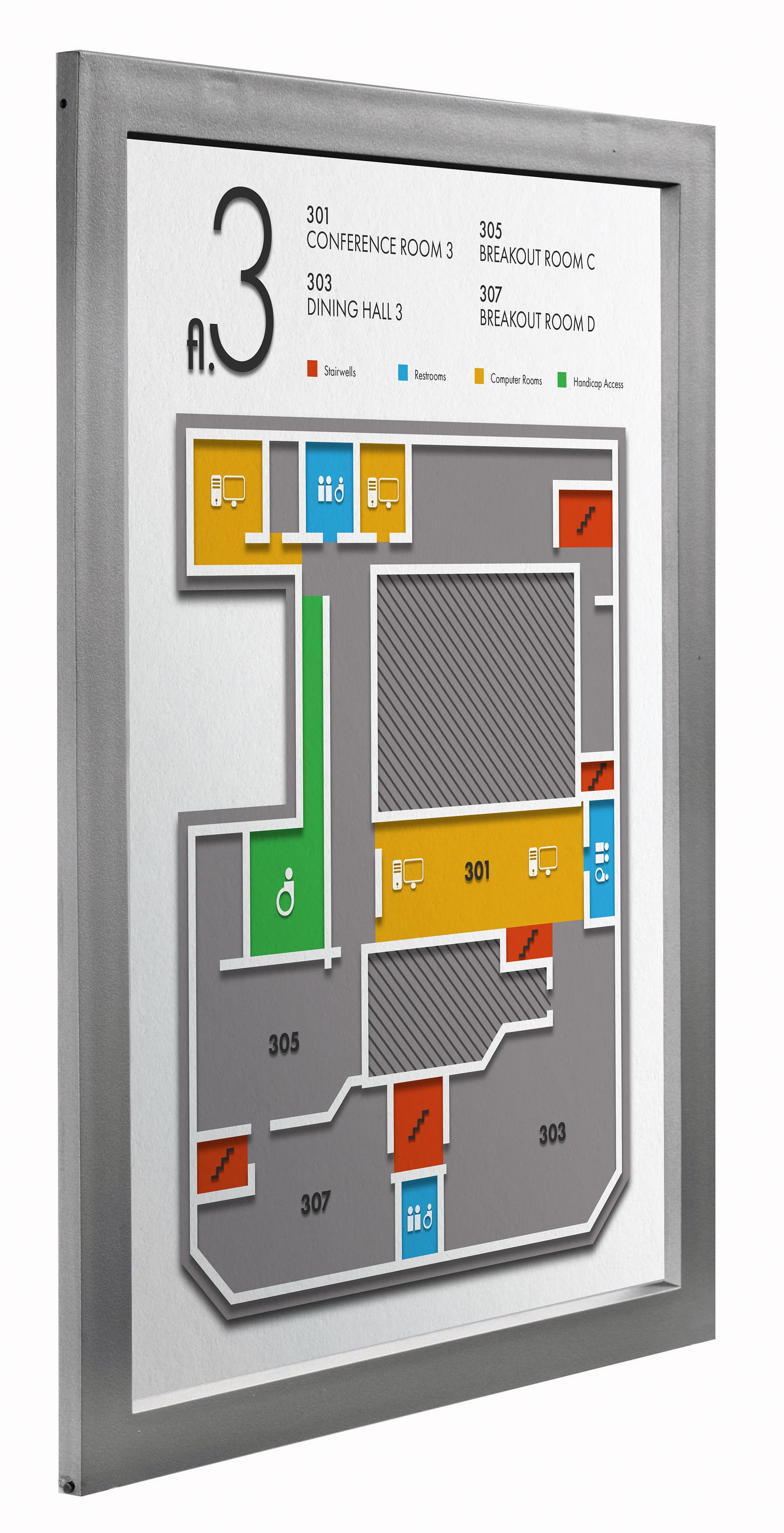 Window poster frame with shatter-proof ABS plastic construction 
