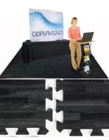 Black Wood Grain Floor Mats, EVA Foam