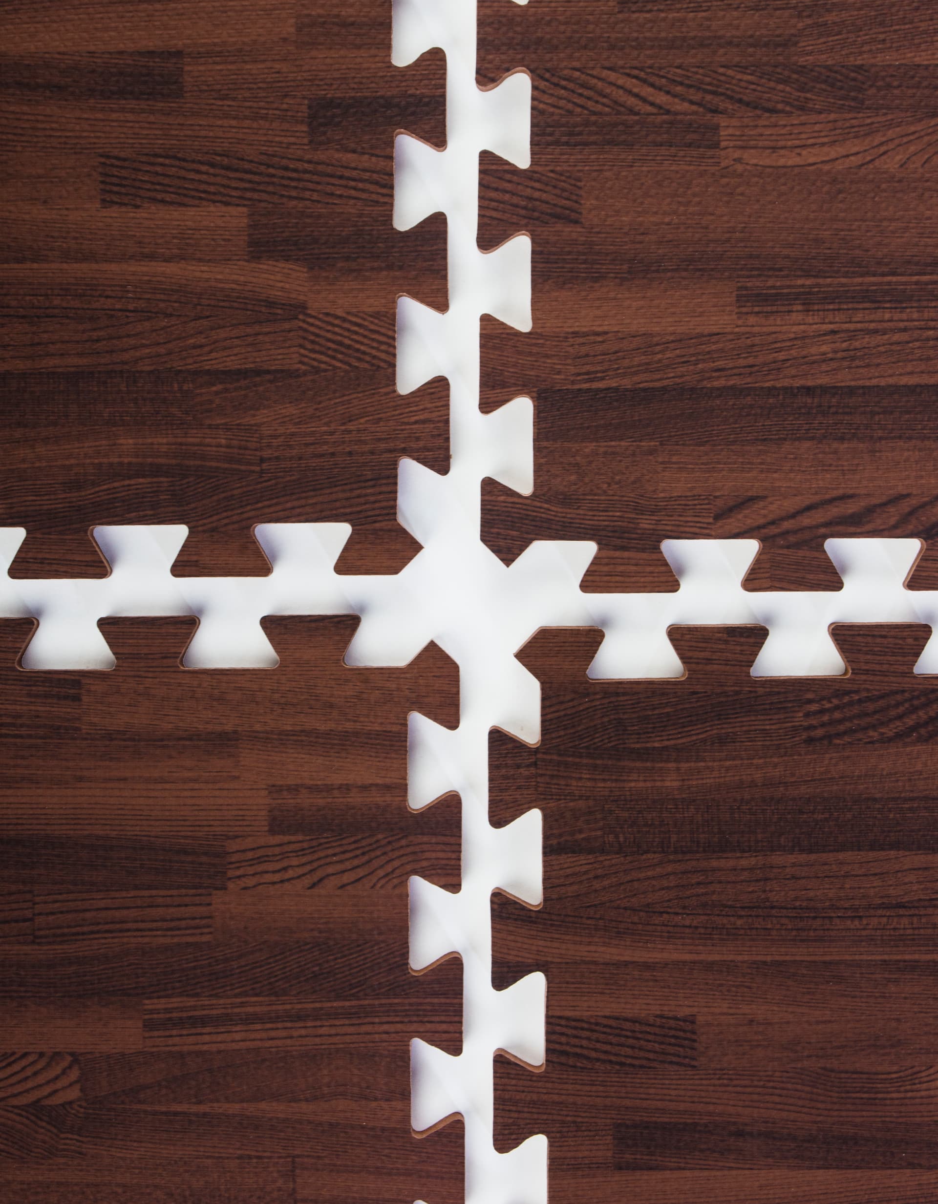 Cherry Wood Grain Floor Mats, w/ Detachable Border