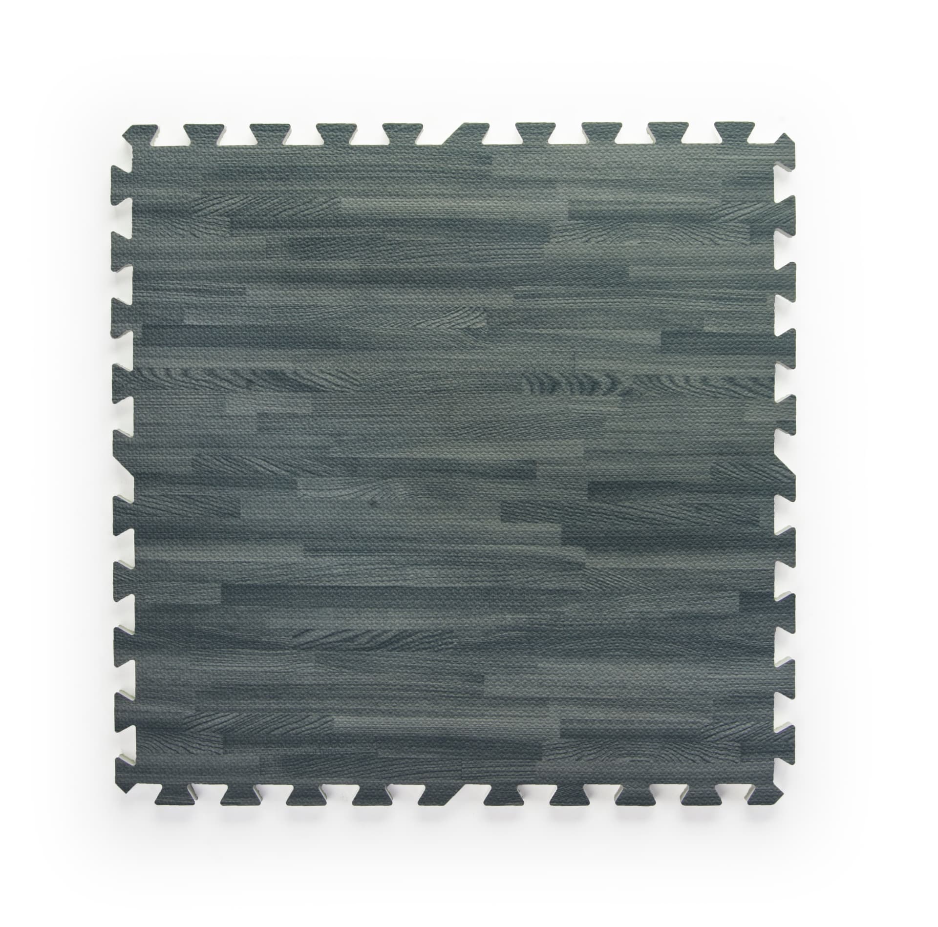 Gray Wood Grain Floor Mats, w/ Detachable Border