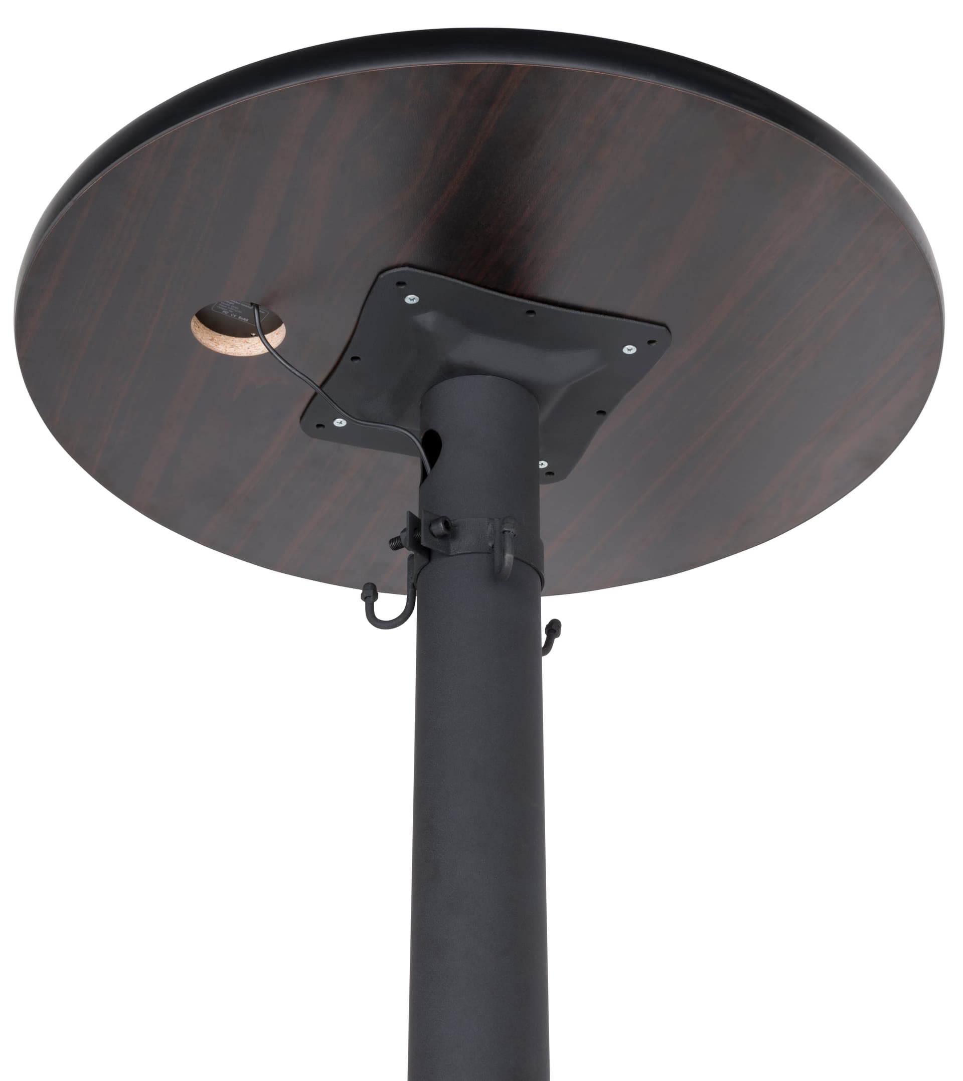 Wireless charging table with cable mangement