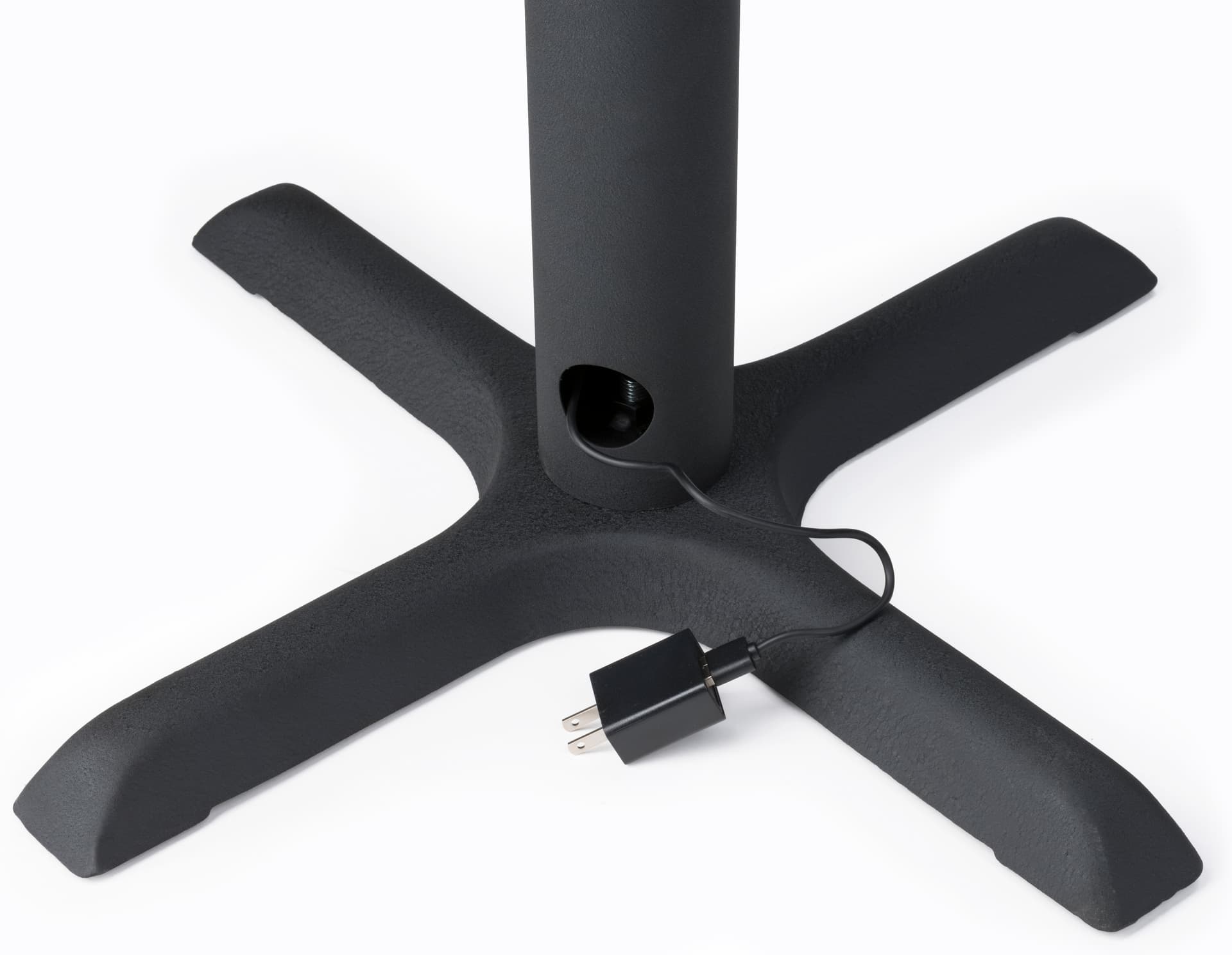 Wireless charging table with metal base
