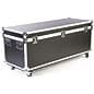 62 x 27 Storage Case with 4 Locking Wheels & Foam Interior - Black