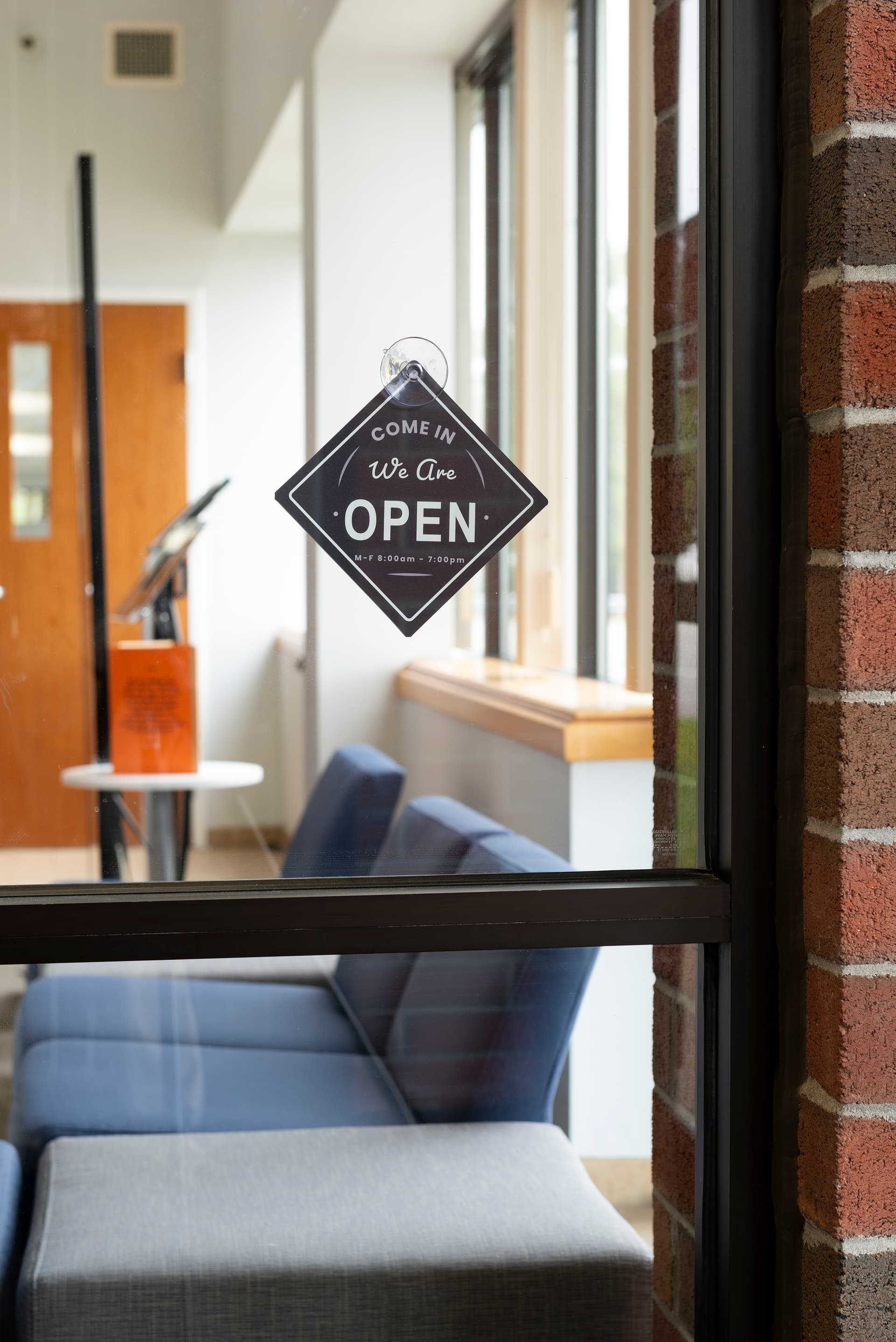 Custom suction cup window signage with digital UV printing