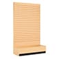 48" Slatwall Shelving Display with 20 Channels and L-Shaped Design 