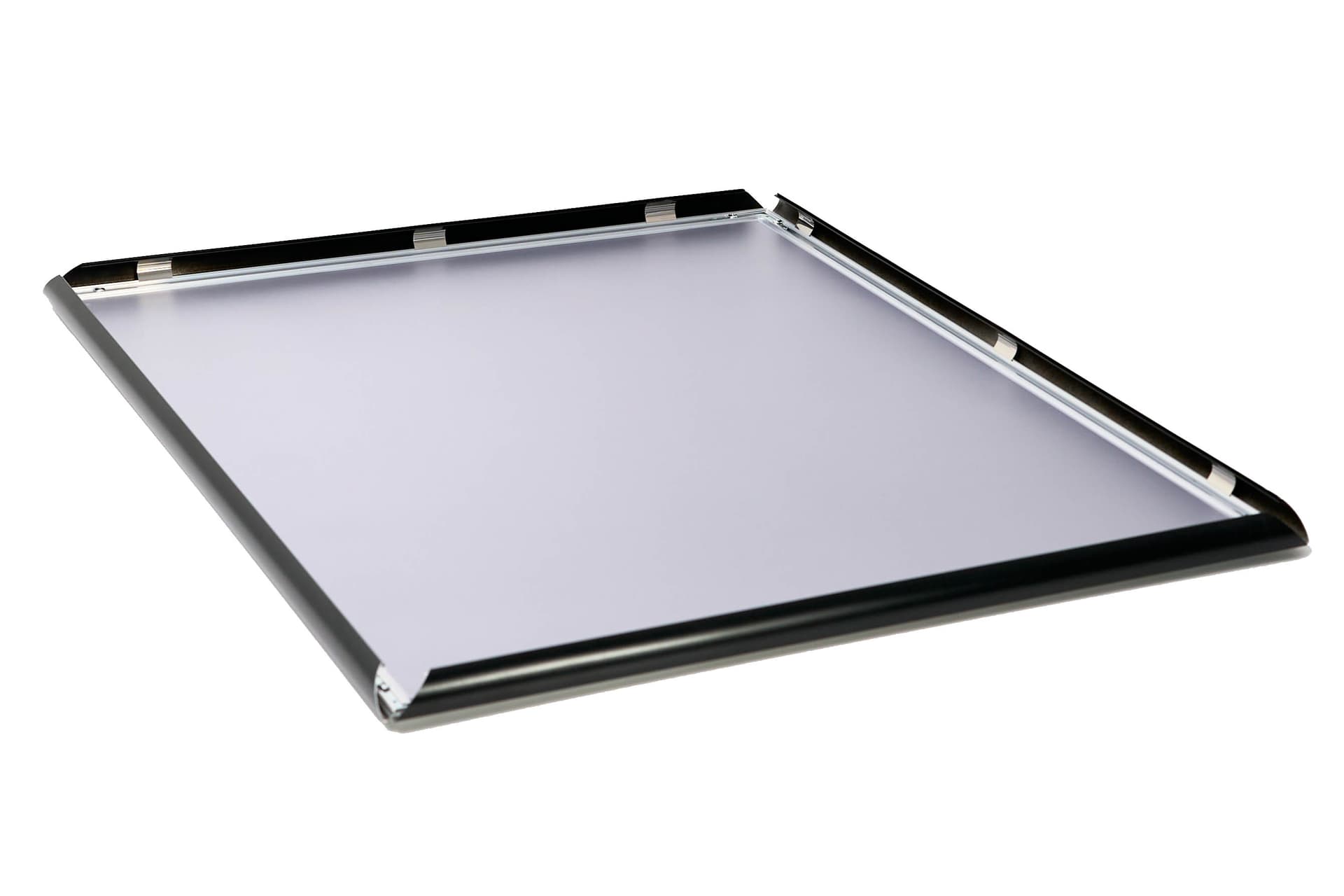Aluminum snap frame with satin finish 