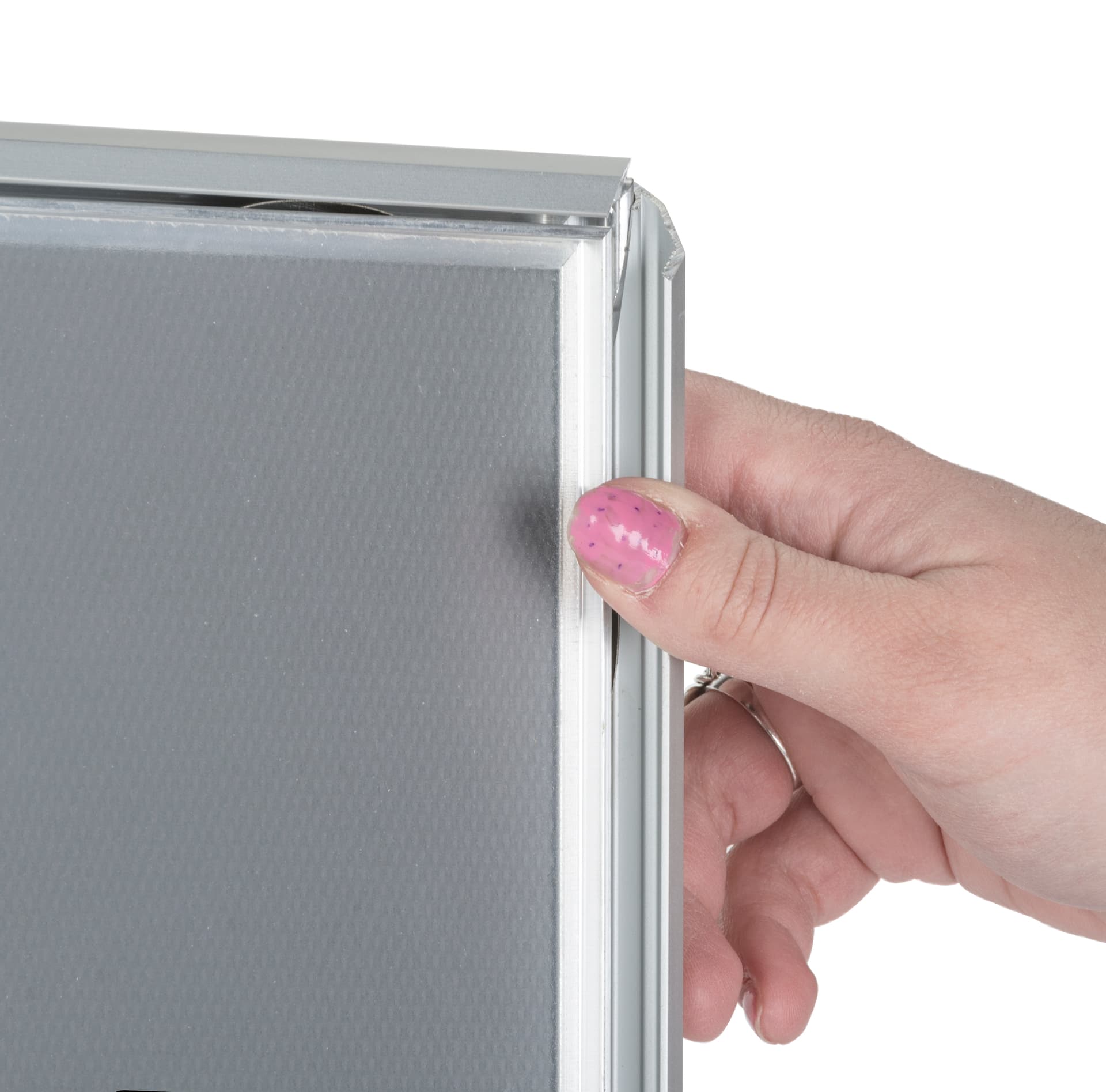 5 x 7 Silver Quick Snap Frame Mechanism