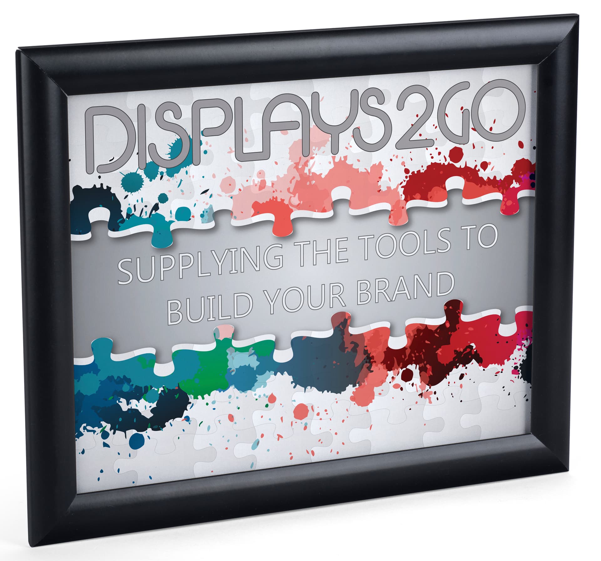 8.5 x 11 Black Snap Sign Frame with Lens