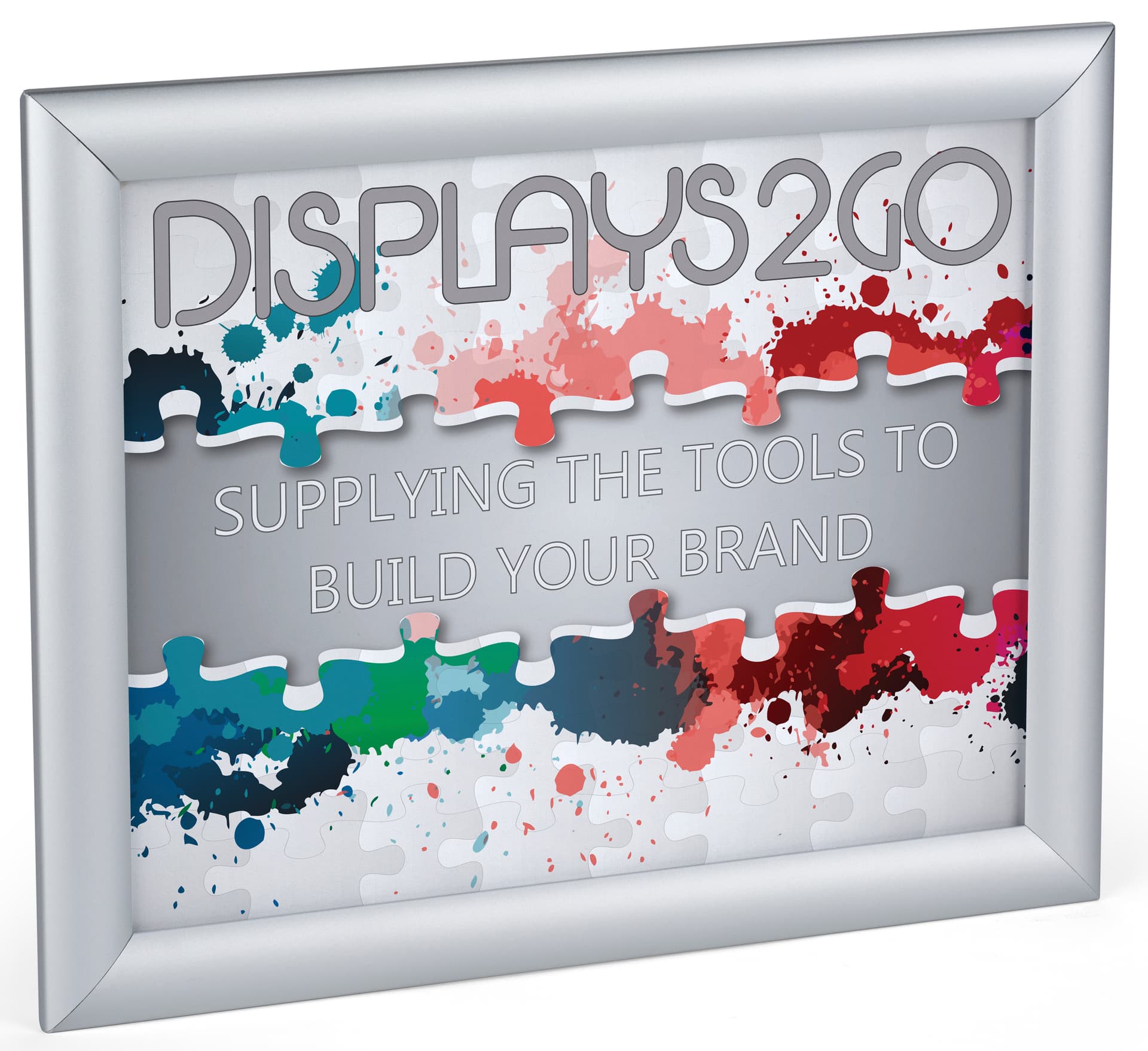 8.5 x 11 Silver Snap Sign Frame with  Mitered Corners