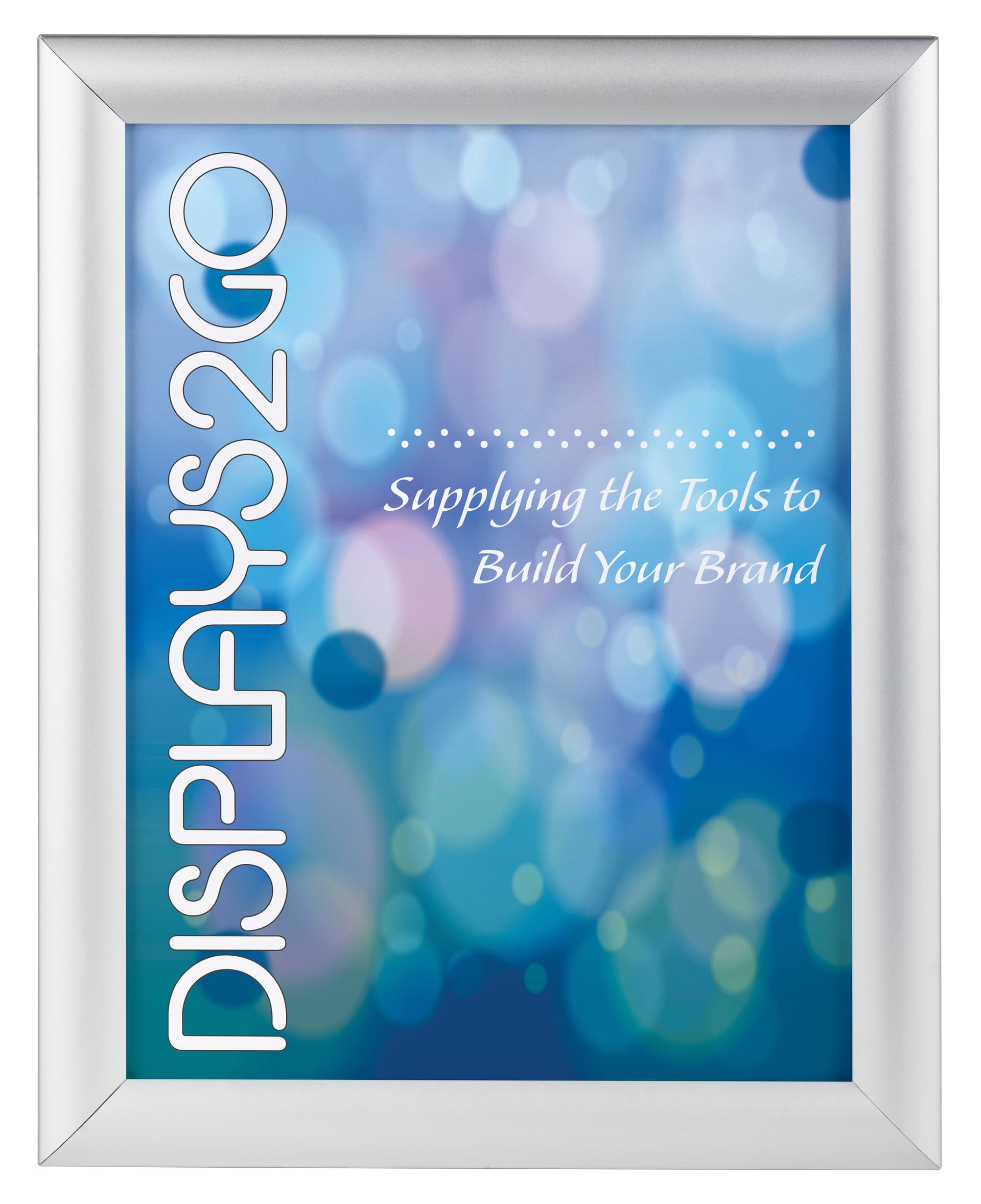 8.5 x 11 Silver Snap Sign Frame with Protective PVC Lens