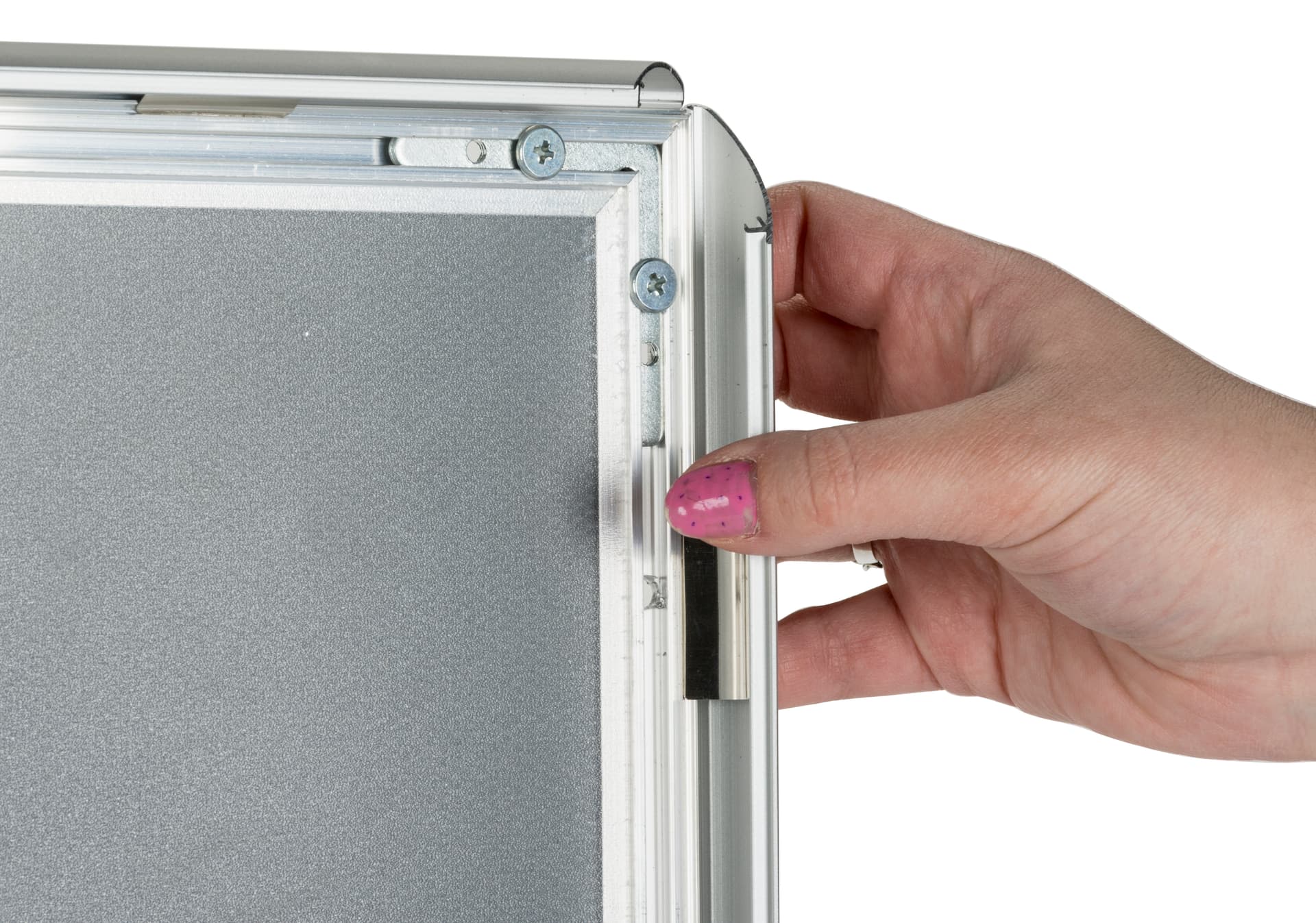 8.5 x 11 Silver Snap Sign Frame with Shatterproof Lens
