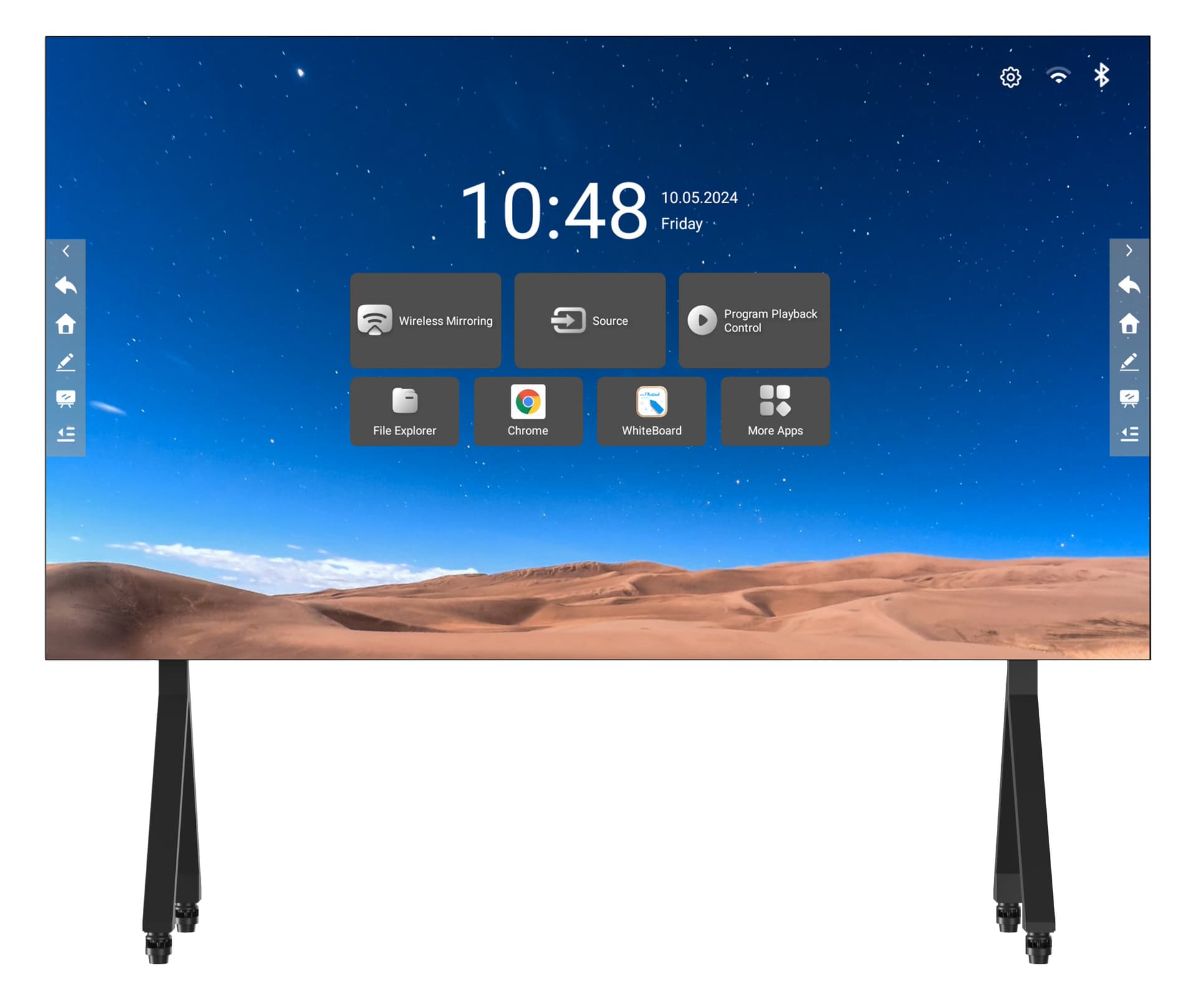 Direct View LED Video Wall showcasing the Android 11 home screen in 1920 by 1080 resolution
