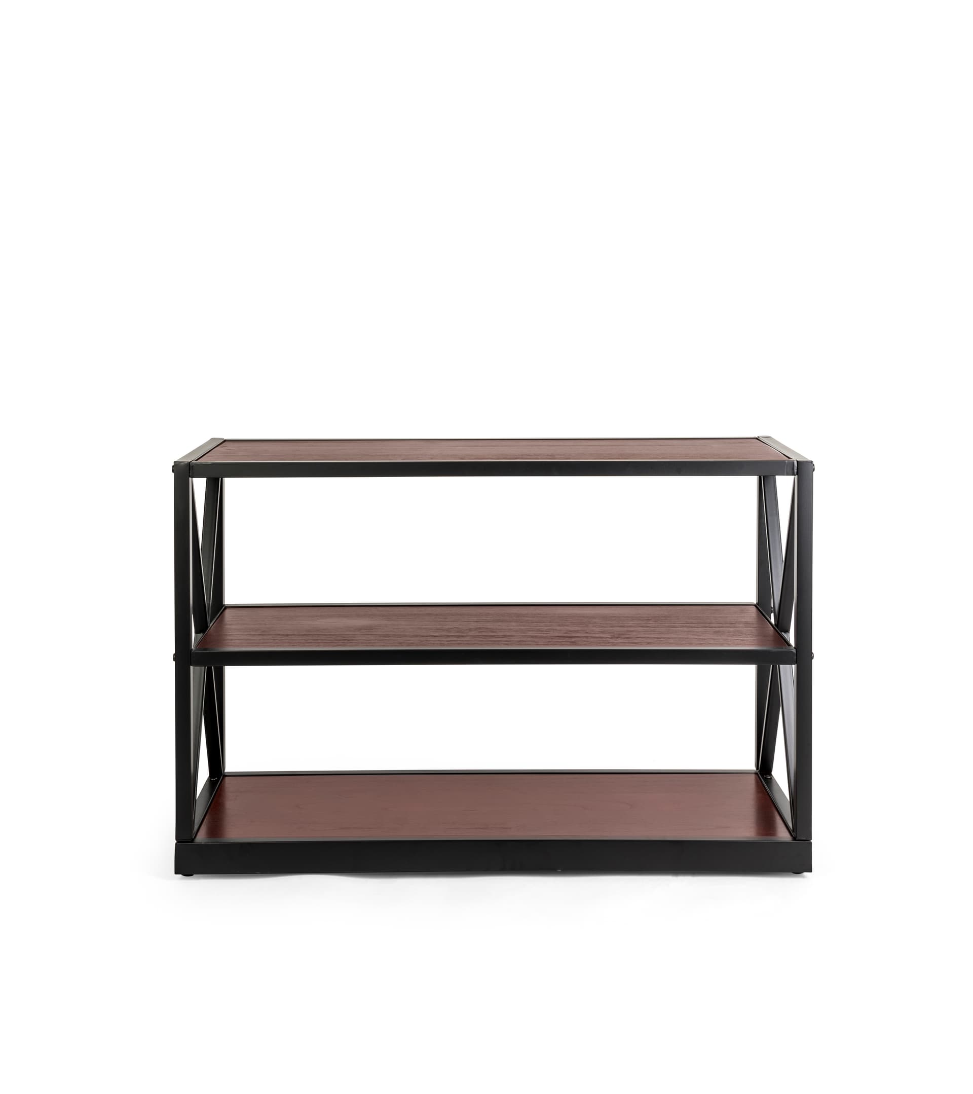 3-tier x-frame media bookshelf