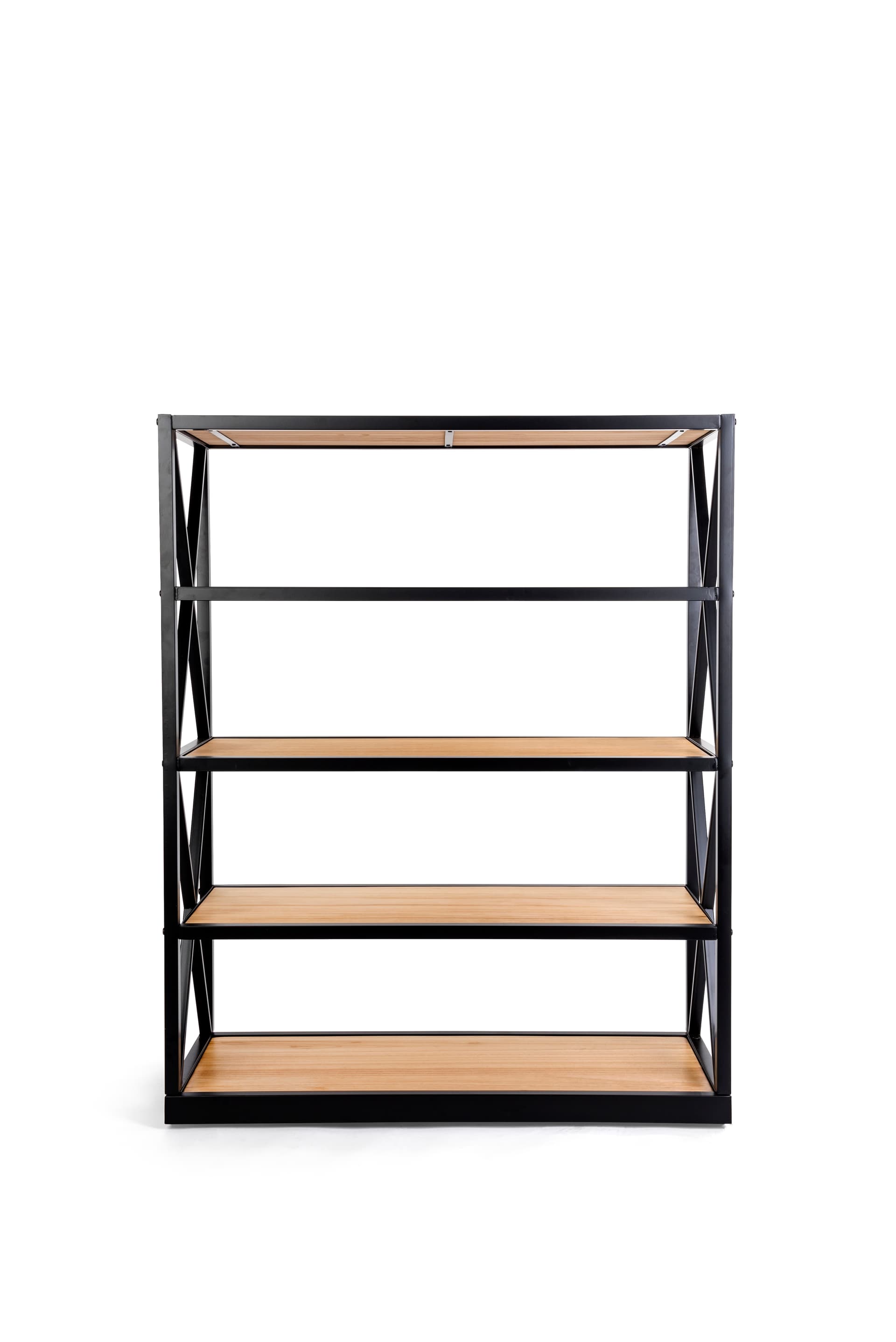 5-tier engineers industrial bookcase shelves