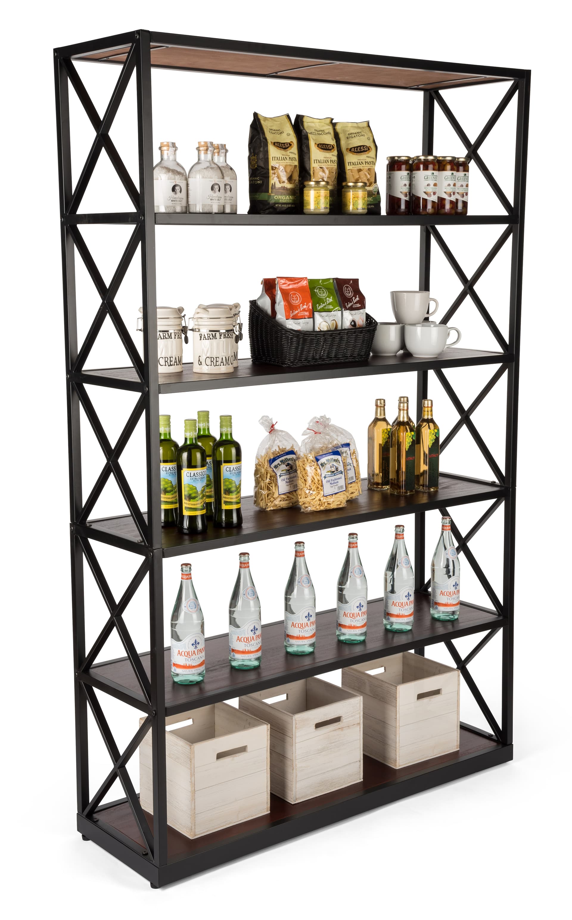 6-tier etagere x shelves