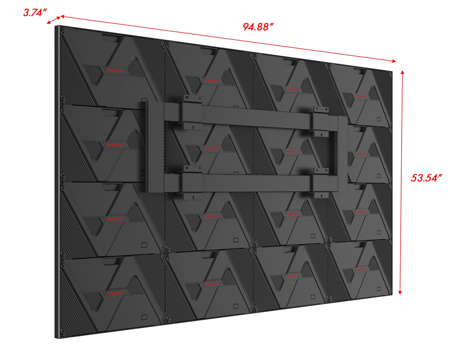 Direct View LED Video Wall with overall dimensions of 94 inches in width and 53.5 inches in height