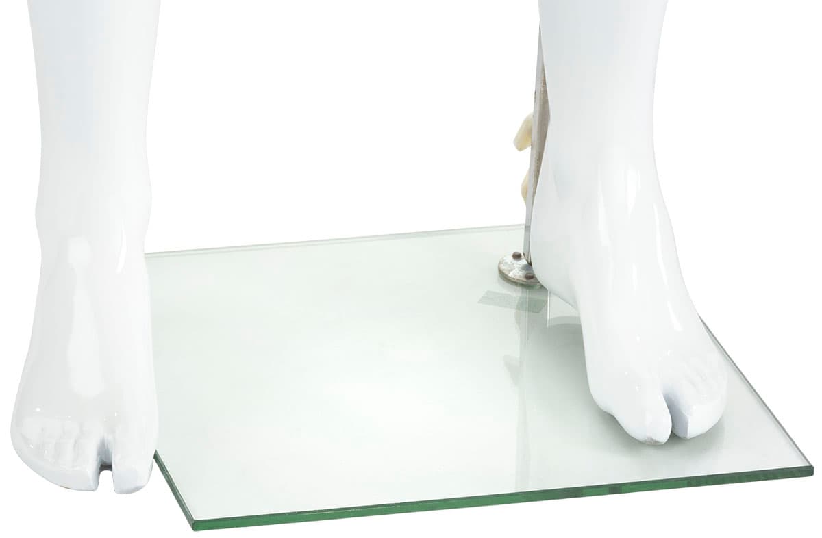 Muscular Male Mannequin with Accented Feet