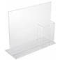 Acrylic Sign Holder with Brochure Holder