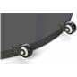 Black 18 x 24 Mobile Poster & Literature Stand with PVC Inserts