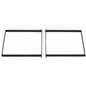 Outrigger Add-On Unit with Dark Wood Shelves Attaches to 3PPLN52BRN