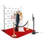 Red rollable event runner measures 5'