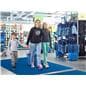 Blue 20’ rollable event runner
