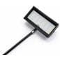 LED exhibit stem light with low profile tilting top