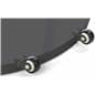 Black 22 x 28 Mobile Poster Display with 10 Literature Pockets, Wheeled