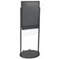Black 22 x 28 Mobile Poster Display Has 10 Brochure Holders