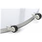 Mobile Silver 24 X 36 Poster Display with 10 Compartments, Wheeled