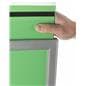 Mobile Silver 24 X 36 Poster Display with 10 Compartments, Holds Two Images