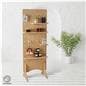 Modern pegboard shelving with flat pack design 