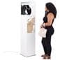 Exhibit pedestal case with video screen for customizable messaging