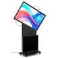 Rotating touch screen digital signage supports both landscape and portrait orientation