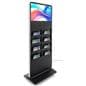 Digital brochure kiosk with power cord